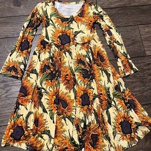 For Jennifer - Posh Peanut Arev 5T Sunflower Twirl Dress